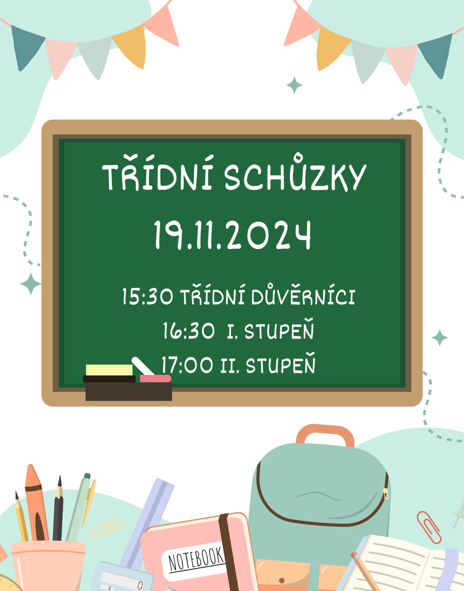 Třídní schůzky 19.11.2024