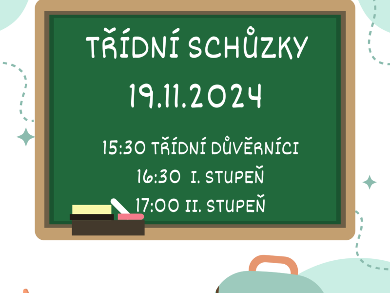 Třídní schůzky 19.11.2024